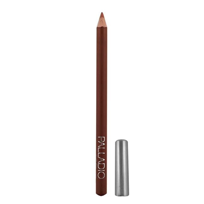 Palladio Lip Liner Pencil, Wooden, Firm yet Smooth, Contour and Line with Ease, Perfectly Outlined Lips, Comfortable, Hydrating, Moisturizing, Rich Pigmented Color, Long Lasting, Natural