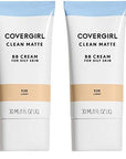 COVERGIRL - Clean Matte BB Cream, Oil-Free, Long-Lasting, of 2)