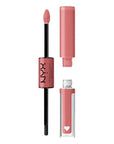 NYX Professional Makeup Shine Loud, Long-Lasting Liquid Lipstick with Clear Lip Gloss - Cash Flow (Light Dusty Rose)