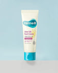 Derma B | Urea 9.8% Foot Cream | Foot Lotion for Dry Cracked Heel Treatment | Camellia Oil, Urea Cream for Feet | Hypoallergenic Leg Cream for Sensitive Skin | Woody Scent Foot Care | 2.7 fl oz (80ml)