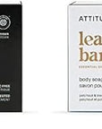 ATTITUDE Bath and Shower Body Soap Bar, EWG Verified, Plastic-free, Plant and Mineral-Based Ingredients, Vegan and Cruelty-free Personal Care Products, Patchouli and Black Pepper, 4 Ounces (Pack of 2)