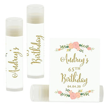 Andaz Press Personalized Milestone Birthday Party Florals,