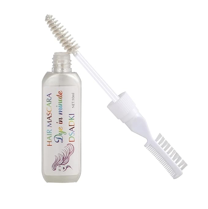 Temporary Hair Color Mascara Washable Hair Dye Stick Non-toxic Instant Hair Chalk Dye for Girls Women (White)