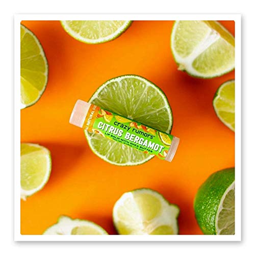 Crazy Rumors Citrus Bergamot Lip Balm. Plant-Based,