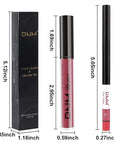 evpct 2Pcs Rose Red Pink Mauve Neutral Color Lip Liner and Matte Lipstick Makeup Sets Vegan Lipstick Lip Liner and Gloss Set Lip Stain Long Lasting Waterproof 24 31#