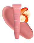 ESW Beauty Strawberry Banana Smoothie Lip Treatment - Soft Pink Nude Tint with Shea Butter, Hyaluronic Acid, Strawberry & Banana for Intense Hydration & Dryness Prevention