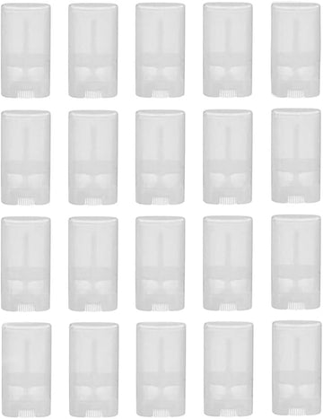 20PCS 15ml/0.5oz Empty Clear Plastic Oval