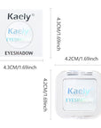evpct Matte White Eyeshadow Singles, White Matte Cream Powder Eye Shadow Palette Makeup for Older Women, High Pigment Waterproof Monochrome Mini Eyeshadow Palette, sombra de ojos