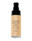 Milani Conceal + Perfect Liquid Foundation - Light Beige, 1 Fl. Oz. Cruelty-Free, Water-Resistant, Oil-Free, Medium-To-Full Coverage, Satin Matte Finish