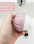 TAO Clean Ona Diamond Orbital Facial Brush and Cleansing Station – Suave Mauve – Electric Face Cleansing Brush with Ergonomic Handle, Dual Speed Settings