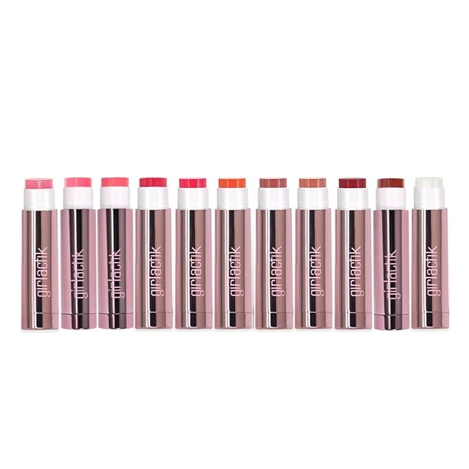 Girlactik Jello Gloss Lip Balm - Original Lip Care with Vitamin E, Aloe Vera, Avocado and Apricot Kernel Oil for Hydrating, Moisturizing Lip Balm with Glossy, Smooth, 4.5 g / 0.15 oz (Terracotta)