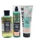 Bath & Body Works Emily in Paris MACARON CLOUD 3pc Bundle Gift Set with a Red Bow for Holidays - Mist, Body Cream, Shower Gel - Full Size