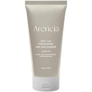 ARENCIA Rice + LHA Pore Control Rice Cake Cleanser with Salicylic Acid - Deep Cleansing, Gentel Exfoliation, All skin types, 5.29 oz