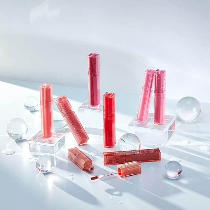 rom&nd DEWY·FUL WATER TINT 07 CHERRY WAY|Glossy|high pigment|moisturizing|non-sticky|Hydrated lips|colorful shades|High Shine|0.18oz