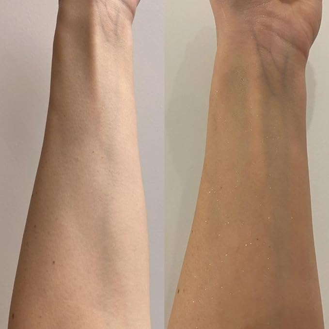 B.TAN Clear Gradual Self Tan Gel | Glow Your Own Way Shimmer - Sunkissed Golden Bronze, Transfer Free, Best Extender, Moisturizing, Non Toxic Sunless Tanning Lotion, No Fake Tanner Smell, 16 Fl Oz