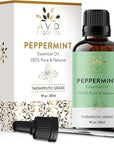 Peppermint Oil | 100% Pure and Undiluted | Therapeutic Grade Aromatherapy Essential Oil Peppermint | for Hair Skin & Diffuser | 3.38 fl. Oz