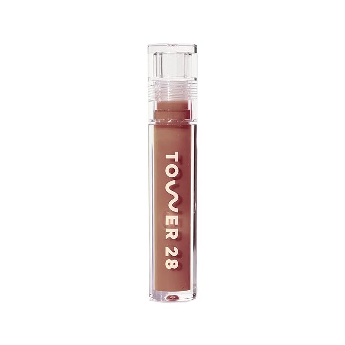 Tower 28 ShineOn Milky Lip Jelly, ALMOND, Non-Sticky
