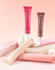 Summer Hydrating Lip Butter Balms Lip Gloss,Natural Vegan Lip Balm Tinted for Instant Moisture,Shine,Hydration Brown-Tinted,Soothes & Softens Dry Lips,Bálsamo labial hidratante 03#Almond (0.5 Fl Oz)