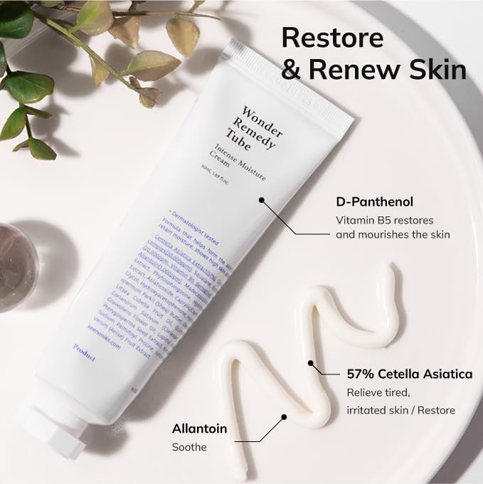 keenoniks Hydrating & Barrier-Repair Cream for Dry & Sensitive Skin – Korean Moisturizer with CICA & Ceramide – 50ml / 1.69 fl oz
