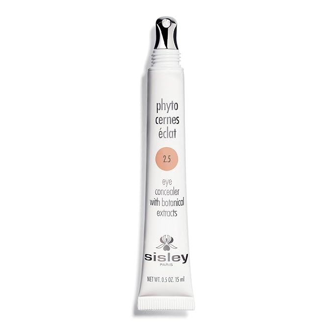 Sisley Paris Phyto-Cernes Eclat, No. 2.5 - 15 mL - Eye Concealer - Tinted Anti-Dark Circles Product - Instantly Masks Dark Circles & Targets Puffiness - Natural, Long-Wear Finish - Includes Brush