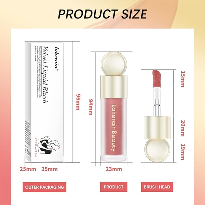 MEICOLY Matte Dewy Liquid Blush,Super Natural Cream Blush