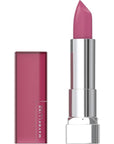 Maybelline Color Sensational Lipstick, Lip Makeup, Matte Finish, Hydrating Lipstick, Nude, Pink, Red, Plum Lip Color, Lust for Blush, 1 Count