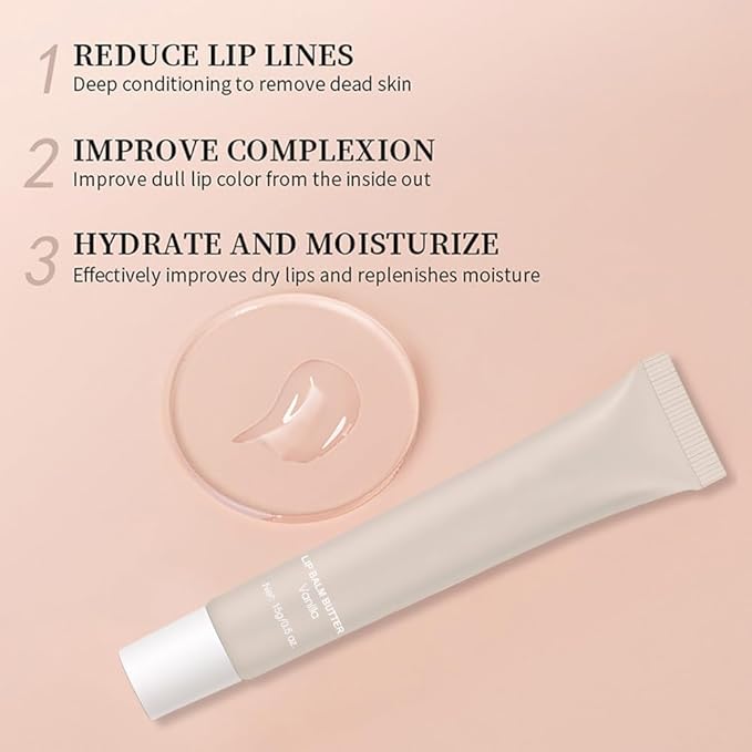 Summer Lip Butter Balm Lip Gloss, Ultra-Hydrating Natural Vegan Lip Balm, Sheer-Tinted Shine & Hydration, Soothes & Softens Dry Lips Skincare, Bálsamo labial hidratante #1 Vanilla 0.5 Fl Oz