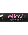 Ellovi Natural Lip Butter Lip Balm - Blossom - Pure Enough to Eat - Made With Just 6 Vegan Ingredients - Moisturizing Lip Care for All Day Hydration (Single)