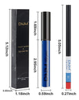 evpct 2Pcs Royal Light Blue Matte Liquid Lipstick and Lip Liner Pencil Makeup Set Blue Lipstick 24H and with Lip Liner Set Waterproof Long Lasting labiales mate 24 horas originales 21#