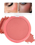 Single Warm Orange Matte Cream to Powder Blush Makeup Palette, Cheeks Face Blushes for Older Women, Natural Monochrome Blushes Makeup Palette, Paleta de rubores 05(0.35 Oz)