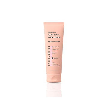 Tanologist Brightening Daily Glow Body Lotion- Medium/Dark, Gradual Tanning Lotion, No Fake Tan Smell, Streak-Free & Natural Looking Self Tanner, Vegan, 8.45 fl. oz/250 ml Tube