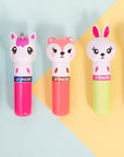 Lip Smacker Lippy Pal Fox Lip Balm Clear Matte Finish, Foxy Apple Flavored, Moisturizing, For Kids
