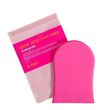 b.tan Gel Body Self Tanning Mitt | Glow Your Own Way Smooth Gel Mitt - Sunless Tan Gel Applicator Glove, Streak-Free, Even Application, Double Sided, Reusable