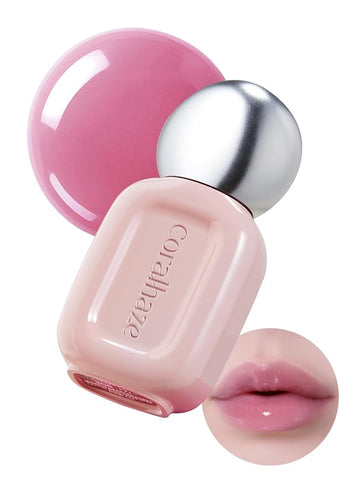 Dew Drop Tint #204 Rare 4.5g, Hydrating, Glossy, Lightweight Lip Stain with High-shine, Long Lasting Color with Moisturizing Lip Drop, Dewy Finish, Korean Beauty Makeup