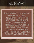 Prince Parfums Dubai – Al Hayat – 3.4 Ounces – Radiant Women’s Eau de Parfum – Fruity Florals with Jasmine & Amber – Essence of Life, Femininity & Beauty