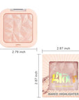 evpct Nude Pink Face Highlighter Makeup Shimmer Glitter