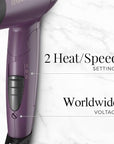 Remington Advanced Thermal Technology Hair Dryer, Travel Friendly Folding Handle, 1875 Watts of Drying Power
