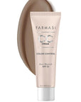 FARMASi CC Color Control Cream, Natural and Flawless Finish, Enriched Formula with Multimineral & Spf 25+, All-Day Hold, All Skin Types, 1 fl. oz, 06 Deep