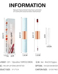 Matte Lip Stain Peel Off Lip Gloss& Lip Liner 2-in-1: One end defines lips with precision liner, the other peels off to reveal long-lasting, waterproof, smudge-proof, transfer-proof matte color.1#