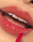 ETUDE Glow Fixing Tint #4 Chilling Red | Non-sticky Glossy Shine Lip stain | Fills up with comfortable moisture | Tinting for dry lips