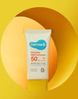 Derma B Everyday Mild Sunscreen SPF50+ PA++++ 1.69 Fl Oz, 50ml Fast-Absorbing Lightweight SPF Sunblock Moisturizer, Facial Body Non-Sticky for Dewy Skin, Korean Sunscreen Lotion for Sensitive Skin