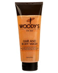 Woody's Hair and Body Wash for Men – 2-in-1 Cleanser & Body Wash, Deep Cleansing, Hydrating, Refreshing Scent, Sulfate-Free, 10 fl oz, 1 Pack