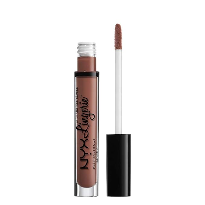 NYX PROFESSIONAL MAKEUP Lip Lingerie Matte Liquid Lipstick - Cabaret Show (Dusty Rose)