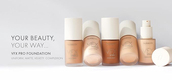 FARMASi Vfx Pro Foundation, Full Coverage Liquid Cream, Light 02 30 ml