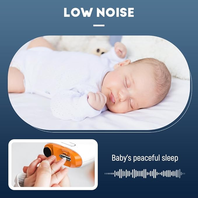 Electric Automatic Nail Clipper Trimmer,2025 New 2 in 1 Rechargeable Fingernail File Grinder Cutte for Trimming Polishing Nails,Multifunctional Manicure Polisher with LED for Baby Adults Senior (1Pcs)