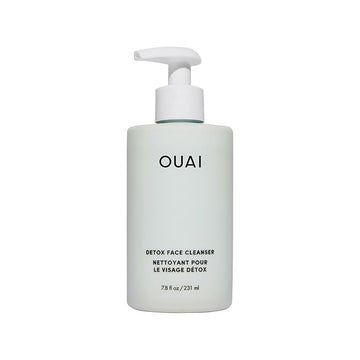 OUAI Detox Facial Cleanser - Deep Cleansing Face Wash with Glycolic Acid, Niacinamide & PHA - Removes Sweat, Dirt & Oil Without Drying - Gentle Face Cleanser for Post-Workout (7.8 Fl Oz)