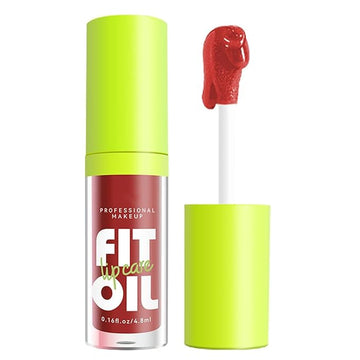 8 Colors Hydrating Lip Oil, Big Brush Head Lip Glaze Shiny Transparent Lip Glow Oil 0.35 Fl Oz, Glossy Finish (# 07)