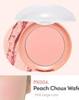 ETUDE Lovely Cookie Blusher #PK004 Peach Choux Wafers 4g