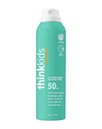 Thinksport Kids Sunscreen Spray, SPF 50 All Sheer Mineral Sunscreen, 6 Fl Oz, Water Resistant Baby & Toddler, Natural Zinc Oxide UVA/UVB Protection