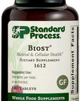 Standard Process Biost - Teeth and Bone Health Supplement with Whole Food Magnesium Citrate, Calcium Lactate, Manganese, and More - 180 Tablets